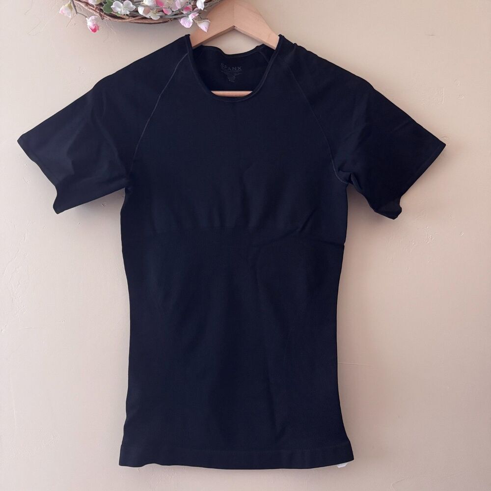 SPANX Men's Zoned Performance Black Crew Neck Under Shirt size XXL (50-52) NWOT